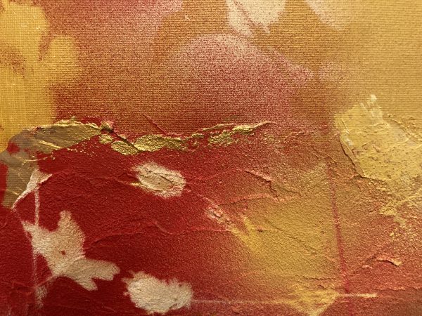 Goldene Berge (Acryl-MixMedia 30x40, gerahmt 40x50cm) – Bild 6