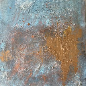 Patina der Zeit (Mixed-Media auf gespannter Leinwand) 40x50 cm
